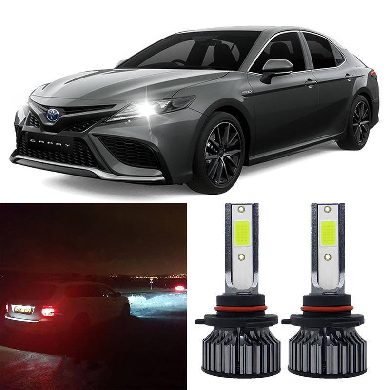 2 ชิ้น LED สีขาว 6000K P1 หลอดไฟ NW ชุดไฟหน้าสําหรับ Toyota CAMRY 2003-2006 (โคมไฟหัว)