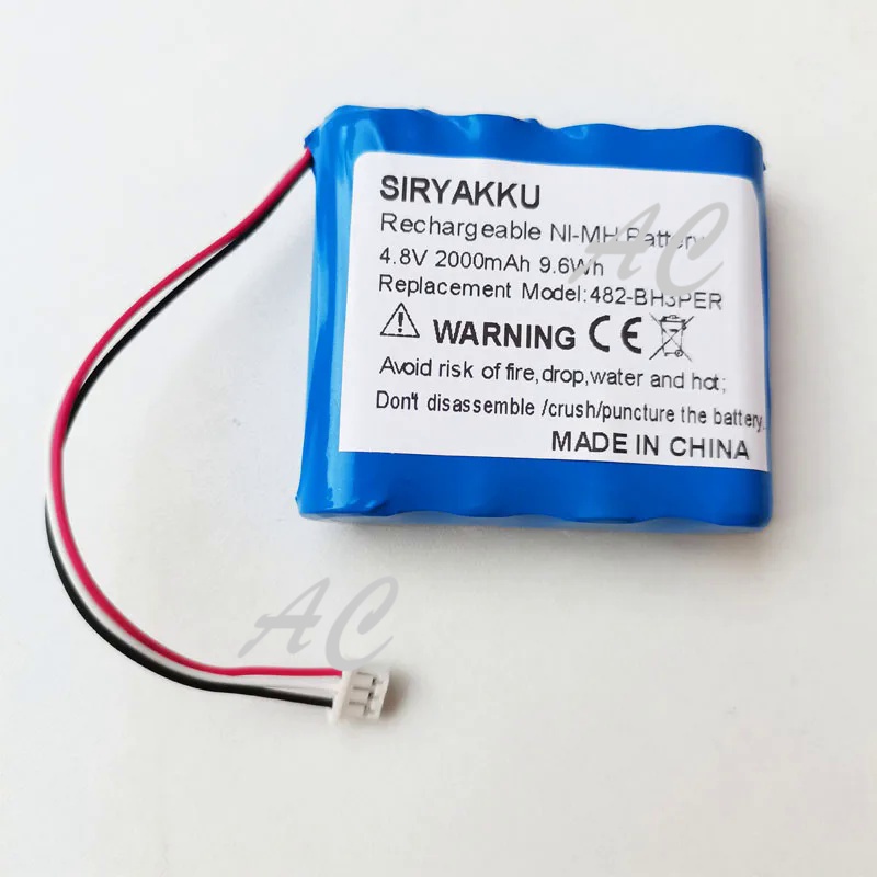 AC 4.8V 2000mAh NI-MH Battery for 482-BH3PER, OM11484 for Chatillon Force DFE ,DST-11 Digital Force 
