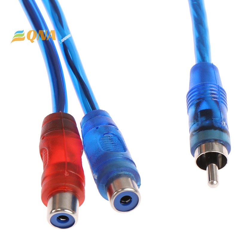 [QNA] อะแดปเตอร์เชื่อมต่อสายเคเบิล RCA Male To Female Splitter Stereo Audio Y 1 ชิ้น