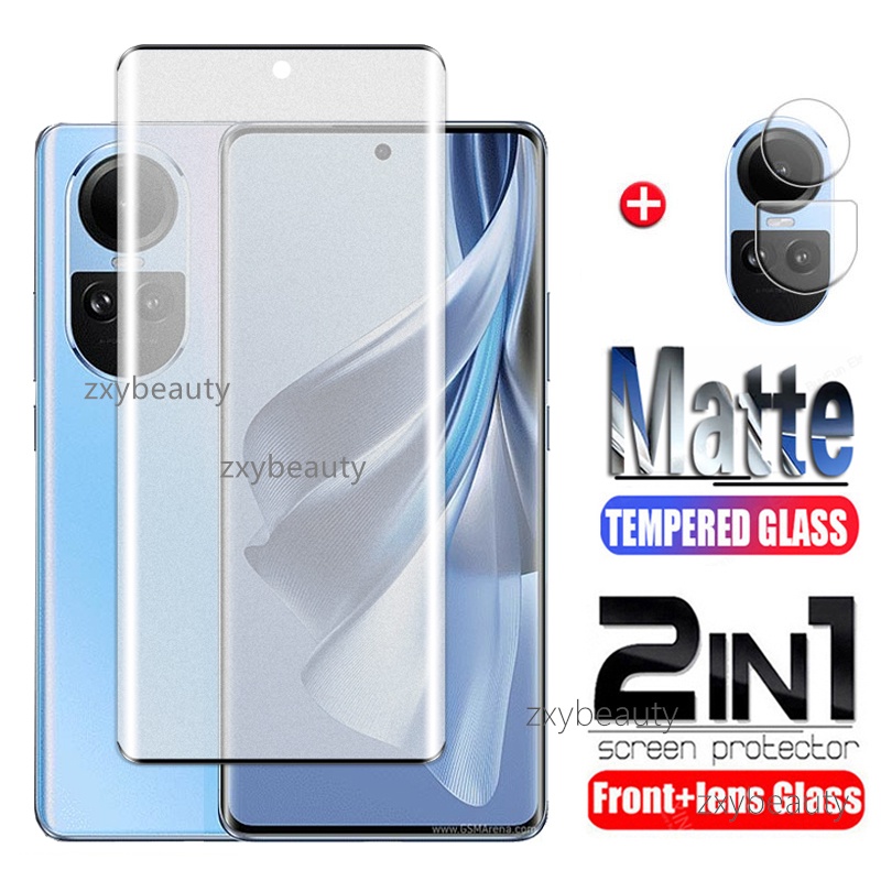 2in1 OPPO Reno 13 12 11 10 Pro Plus 5G 2025 หน้าจอโค้ง Protector กระจกนิรภัยกล้องฟิล์มสําหรับ Reno10 Reno13 10Pro + 9 Reno12 9Pro Reno11 11Pro 12Pro 13Pro ฟิล์มป้องกัน