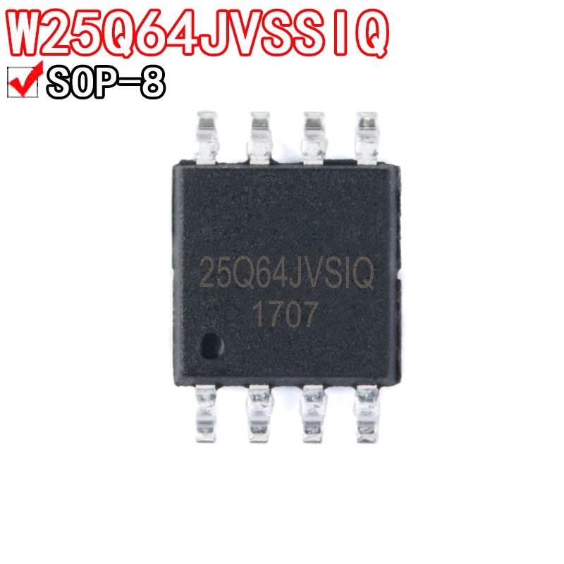 5PCS W25Q64JVSIQ W25Q64JVSIQ Patch SOP8 ชิปหน่วยความจํา