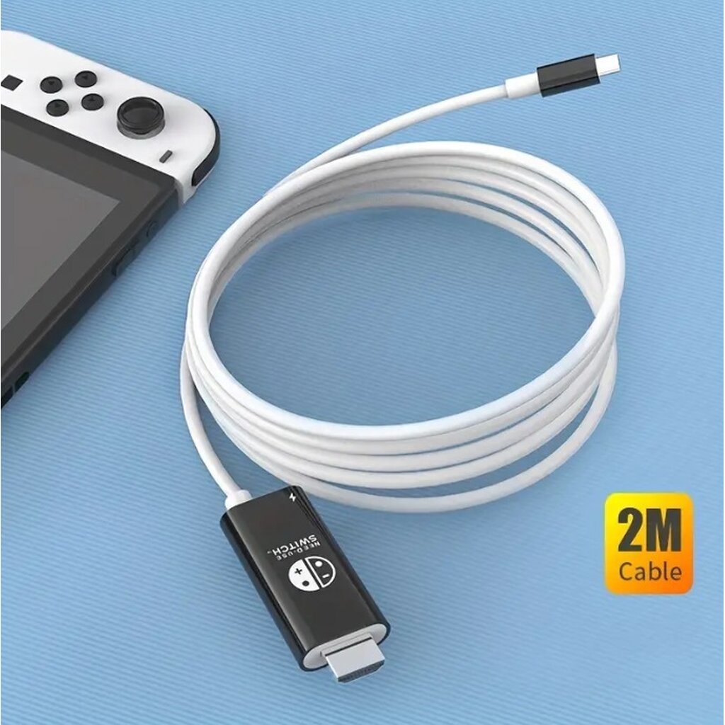สาย HDMI ใช้แทน DOCK พกพาสะดวก สำหรับเครื่องเกม Nintendo Switch รองรับ 4K 100W PD