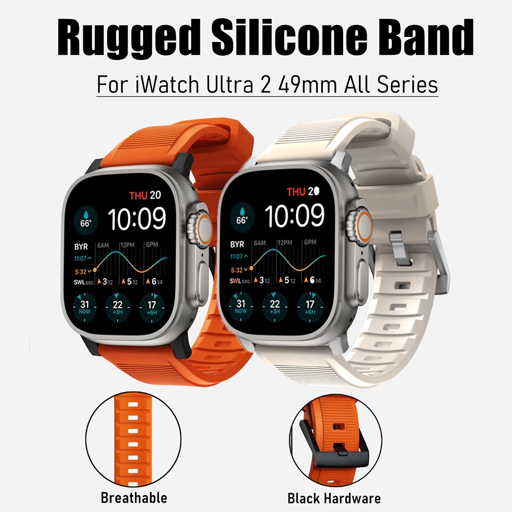 ใหม่ สายนาฬิกาข้อมือซิลิโคน รูปตัว T พร้อมตัวเชื่อมต่อโลหะ สําหรับ Apple iWatch Series 10 9 8 7 6 5 4 3 SE2 2 49 มม. 45 มม. 41 มม. 40 มม. 44 มม. 42 มม. 46 มม.