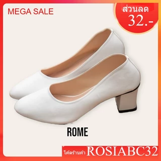 รองเท้า รุ่น ROME (Rosieshoes)เท้าอวบเท้ากว้างบวกเพิ่ม1ไซส์รองเท้าพยาบาล ใส่ทำงาน สวย