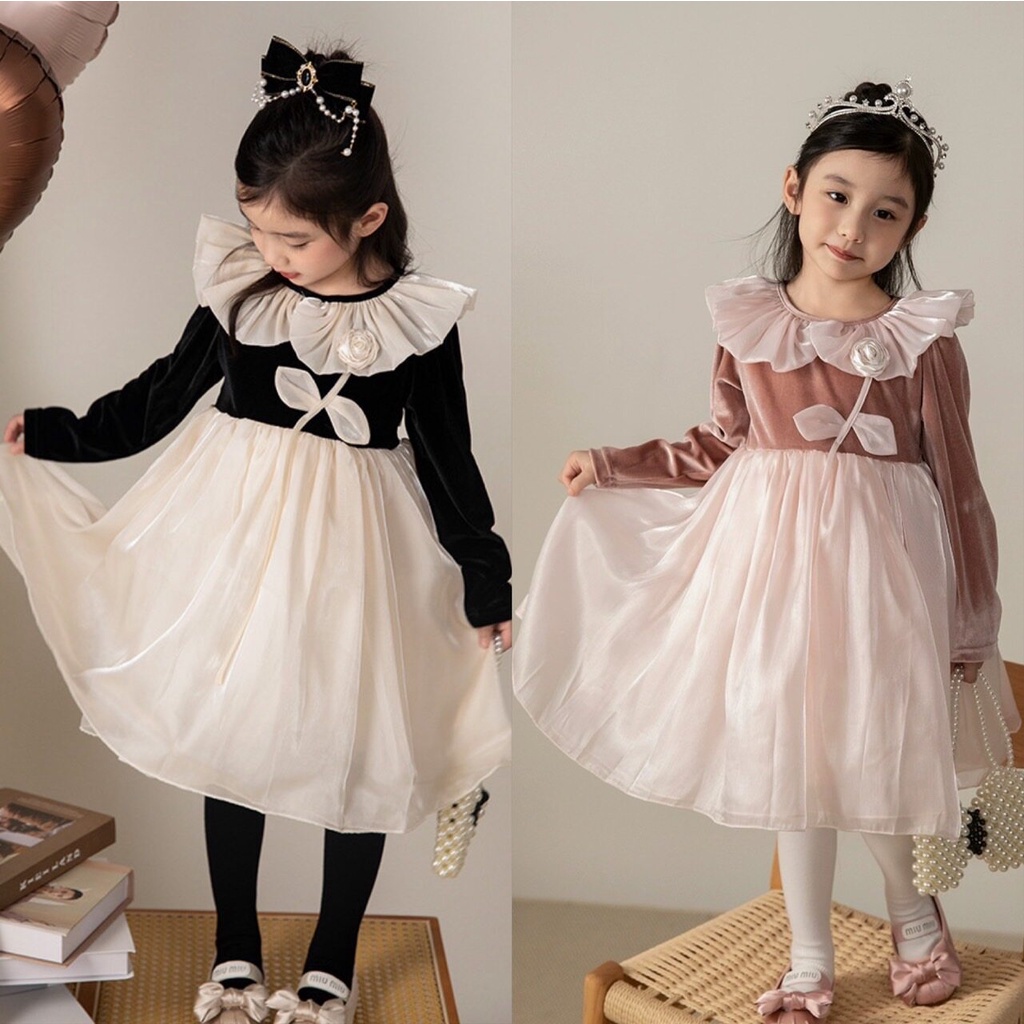 PRETTY BABY ชุดเซ็ทเด็กผู้หญิง เสื้อยืด+กระโปรง แฟชั่นเด็ก (1108)