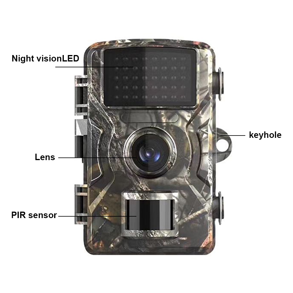 16MP 1080P Trail Camera IP66อินฟราเรดกล้องรักษาความปลอดภัยกันน้ำสำหรับการสังเกตสัตว์ป่าในบ้านความปลอดภัย - รูปที่ 7