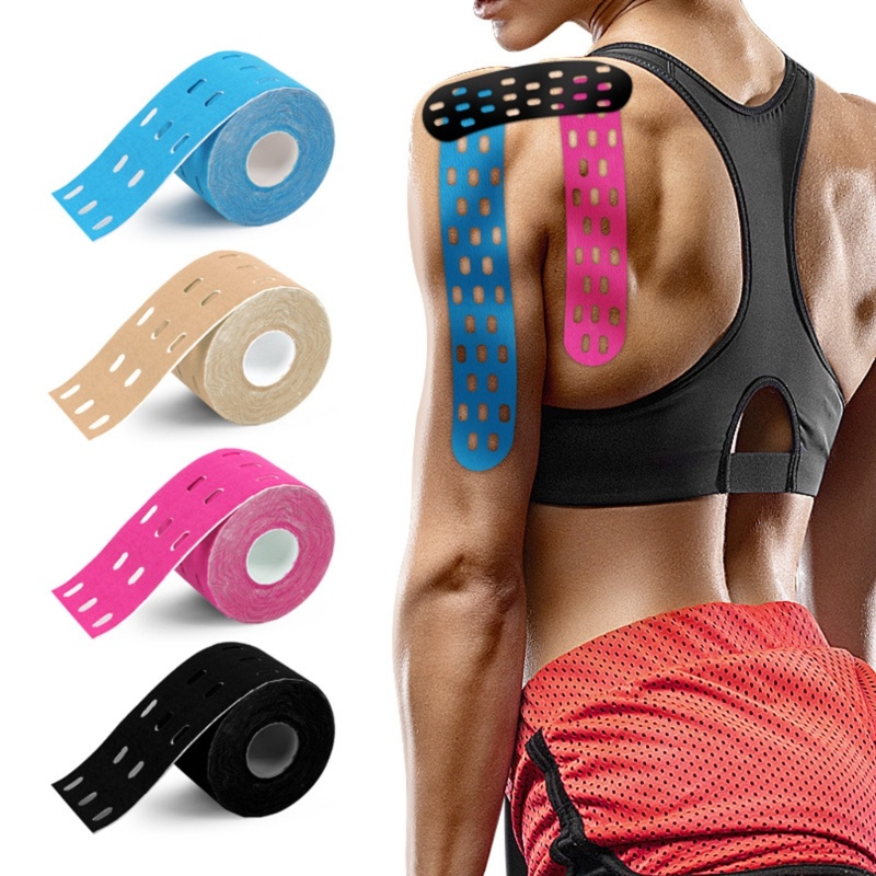CH* Kinesiology Tape Athletic Recovery Elastic Tape Fitness Bandage for Women Men