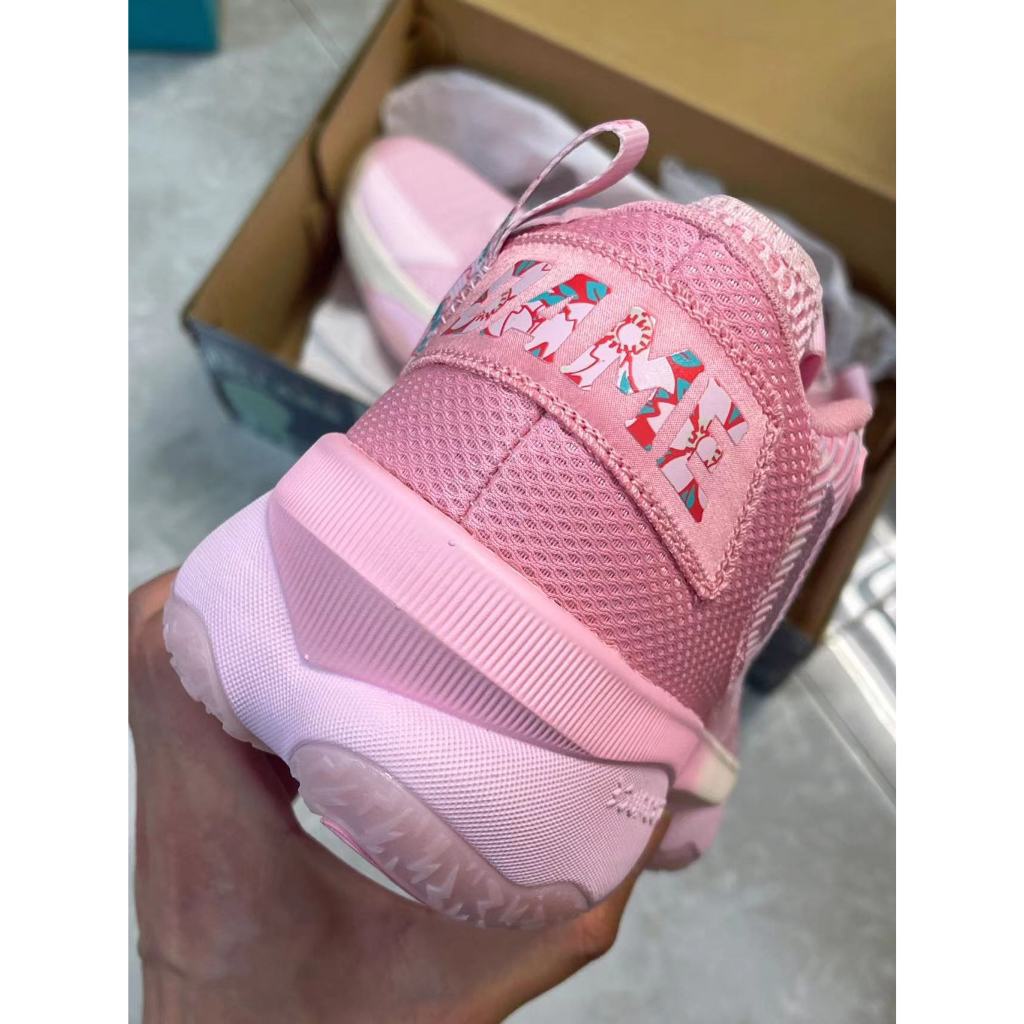100% Original adidas Dame 8 Lillard 8 Sakura mid-cut basketball shoes for men and women, pink
