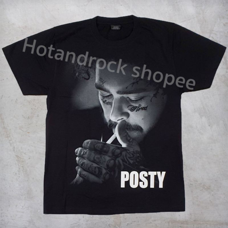 【HOT】 เสื้อวงสีดำ Post Malone TDM1805 Hotandrock 💜