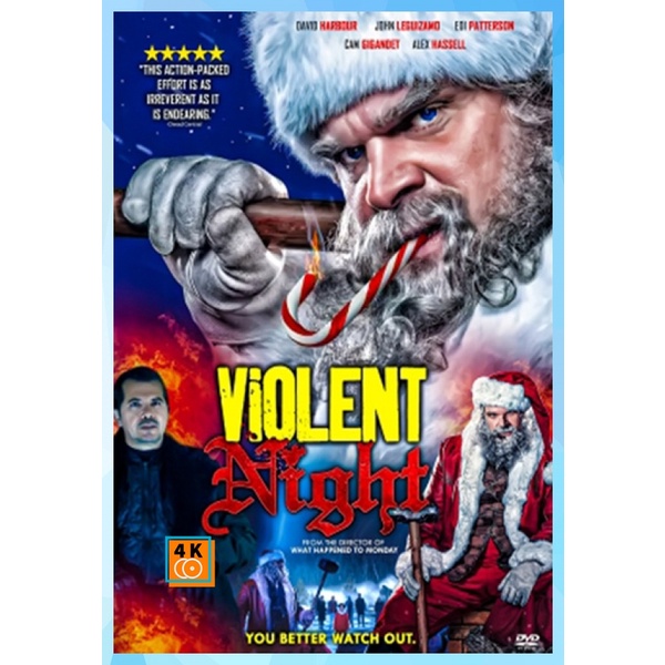 DVD เสียงไทยมาสเตอร์ หนังดีวีดี Violent Night (2022) คืนเดือด หนังใหม่