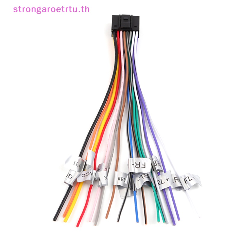 Strongaroetrtu อะแดปเตอร์ปลั๊กเชื่อมต่อสายไฟ 16 Pins สําหรับวิทยุ CD DVD TH