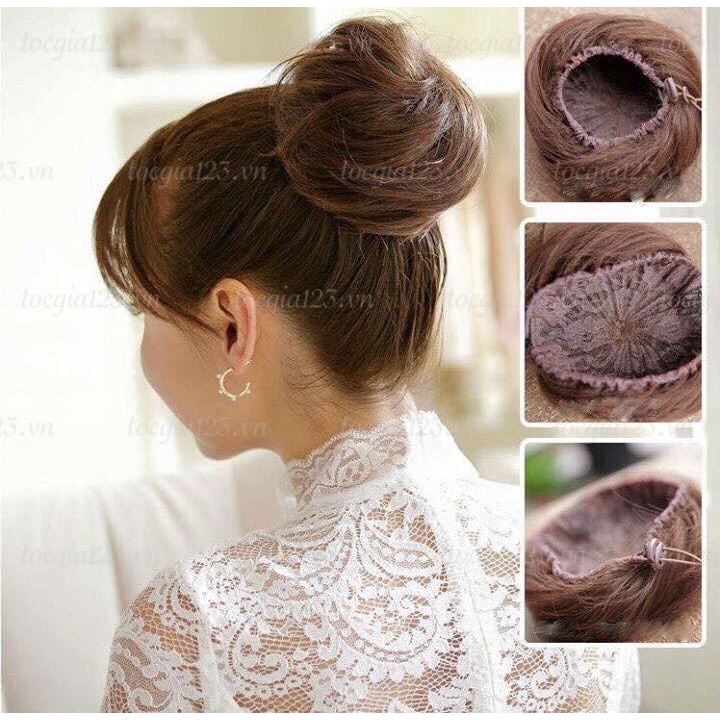 123WIGS - วิกผมซาลาเปาทรงกลมแฟชั่นสําหรับผู้หญิง SB1001