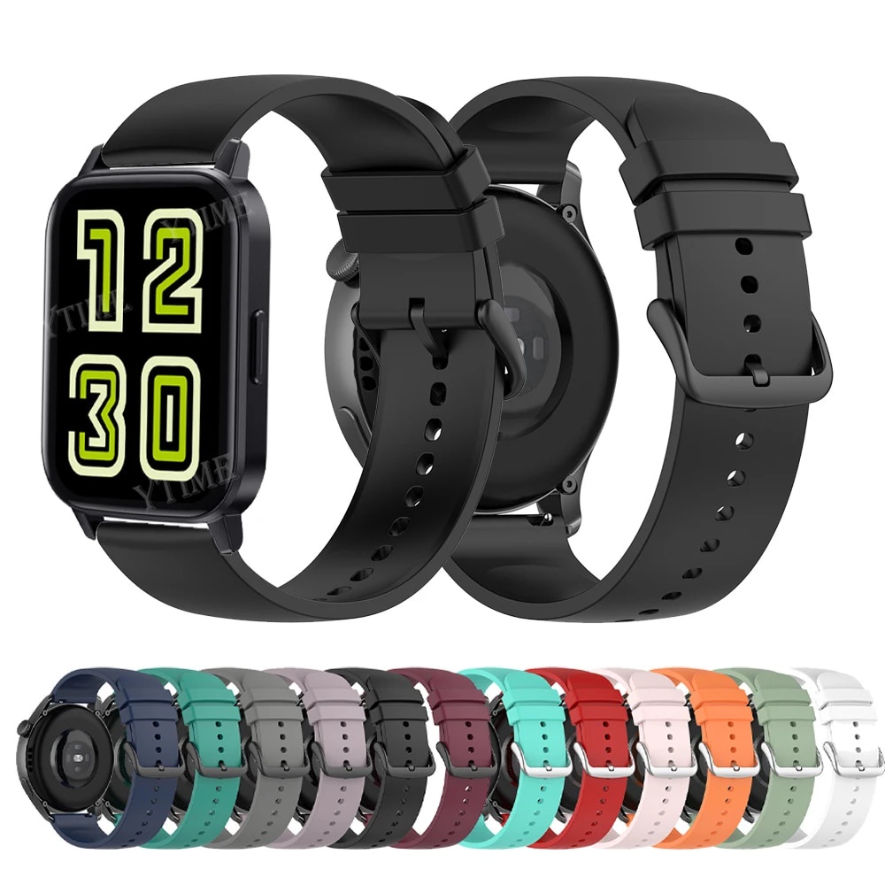 สายนาฬิกาข้อมือซิลิโคน สําหรับ Dizo Watch 2 Realme TechLife Dizo Watch 2 D R Talk Pro Oneplus