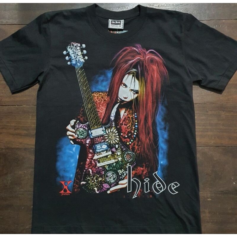 เสื้อยืด S-5XLเสื้อยืดผ้าฝ้ายพิมพ์ลายเสื้อวง X Japan Hidesize: S-5XL