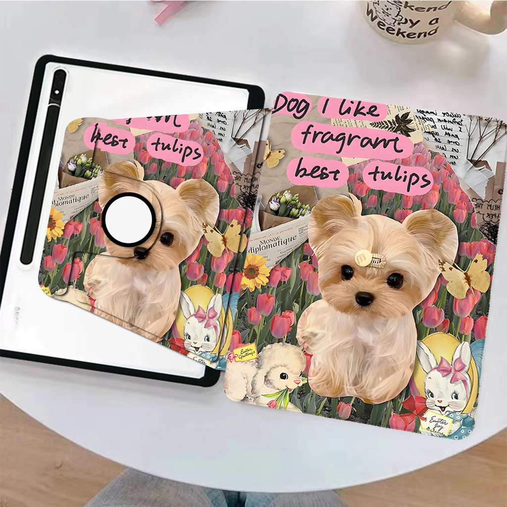 Samsung เคสแท็บเล็ตหมุนได้360° Galaxy Tab S6 Lite/S8/S7/S9+Galaxy Tab A8/A9/A9plus+Galaxy Tab S7+/S9