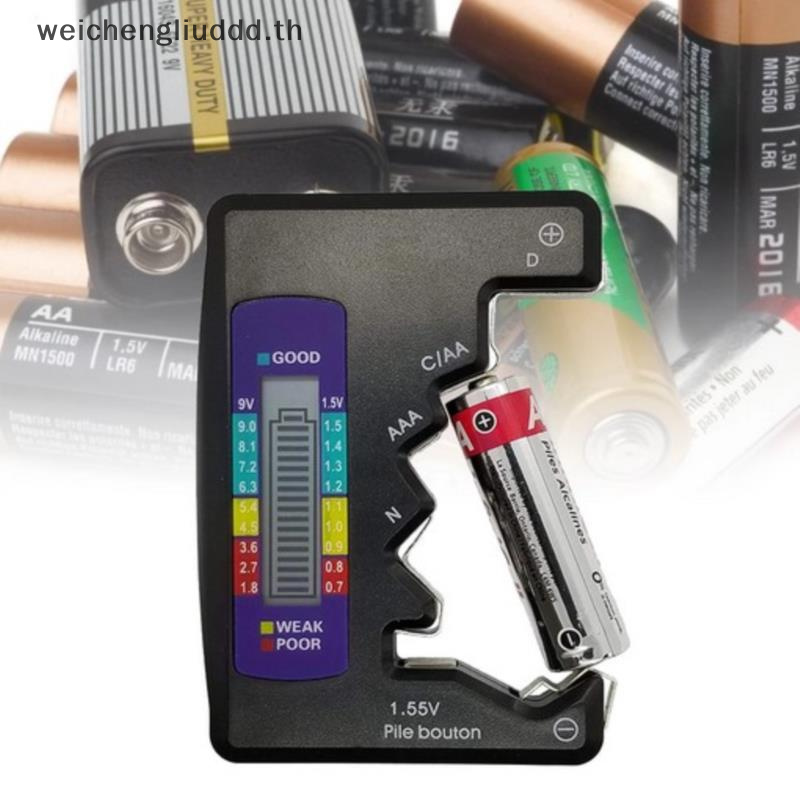 Th เครื่องทดสอบดิจิทัล LCD C D N AA Ce 9V 1.5V ปุ่ม AAA BGH