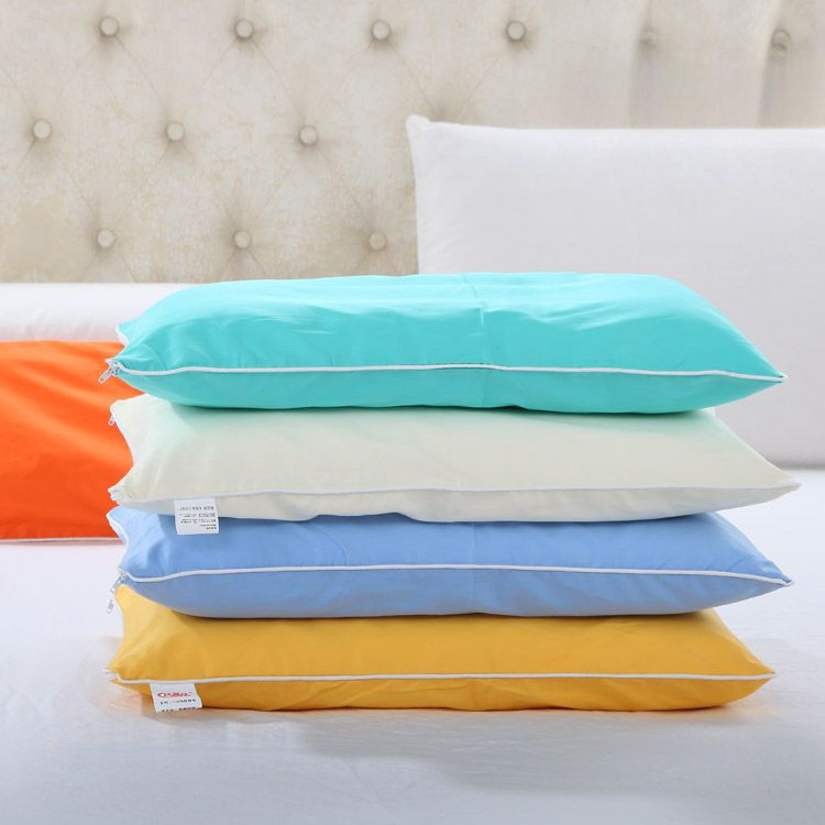 ปลอกหมอน ผ้าฝ้ายแท้ สีพื้น สีเขียว สีฟ้า สีเหลือง สีส้ม สําหรับเด็ก