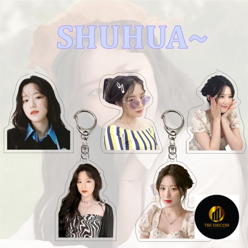 1 IU YUQI SHUHUA (G) พวงกุญแจอะคริลิค I-DLE