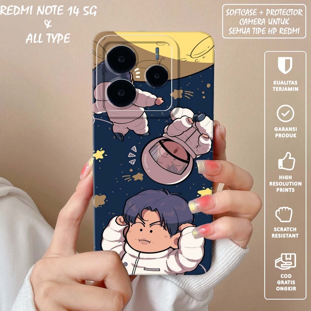 SOFTCASE PRO CAMERA PICTURE RORO JUMP สําหรับ RED*MI NOTE 14 5G -