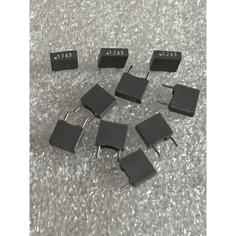 CAPACITOR  0.1UF 63V ขาห่าง5mm. (10ชิ้น) C104  C0.1UF 63V  C104J63V C0.1UF 63V คาปาซิเตอร์ ของดีค่าเ
