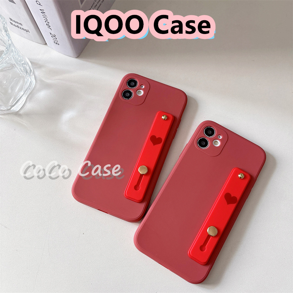ParityFor IQOO Z7i/Neo 7SE/Neo 20/Z9 Turbo Cover Silicone Full Case Phone Case Cover Red เปิดที่แม่น