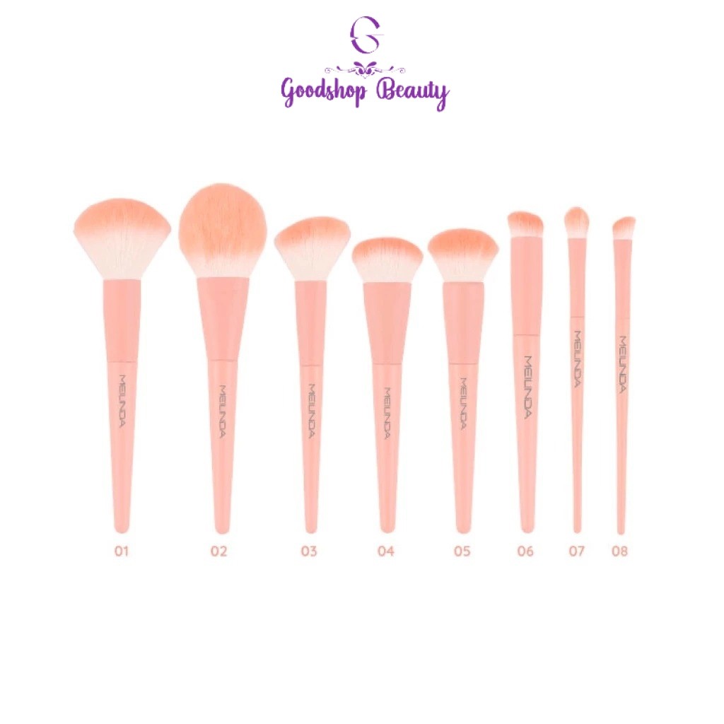MEILINDA Perfect Pastel Brush No.01 - 15 เมลินดา เพอร์เฟค พาสเทล บรัช แปรงแต่งหน้า ขนนุ่ม ไม่บาดผิว (1ชิ้น)