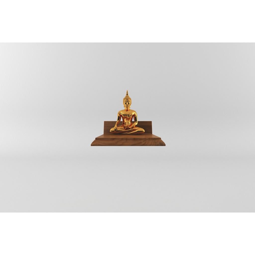 GlobalHouse PST หิ้งพระสไตล์มินิมอล รุ่น Teak-M25 ขนาด 25 ซม. สินค้าของแท้คุณภาพดี