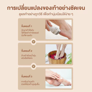 เครื่องขัดส้นเท้าไฟฟ้า USBชาร์จ Electric Foot Grinder เครื่องบดเท้าไฟฟ้า พกพาได้ ขัดเซลล์ผิวที่ตายเเล้ว