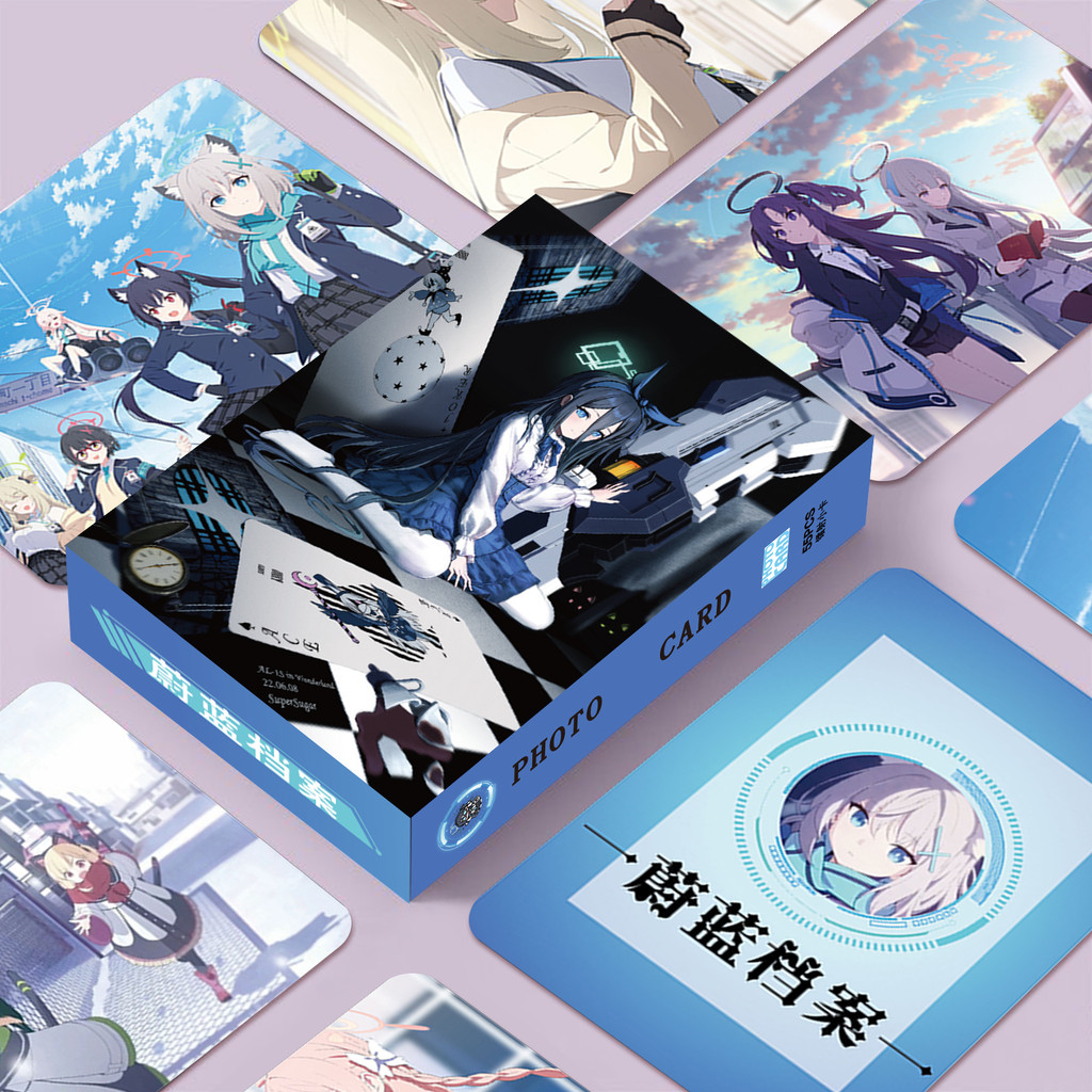 50-55pcs Manhwa เกม Identity V Blue Archive เลเซอร์ Holographic Lomo การ์ด Non-zero sum Deviant Photocards Doomsday ในสิบวันสีเทา RAVEN PUNISHING โฮโลแกรมโปสการ์ด
