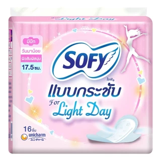 Sofy โซฟี แบบกระชับ ไลท์เดย์ มีปีก 17.5 cm. 16 Pcs.