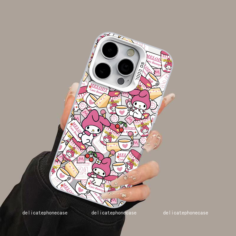 เข้ากันได้กับ iPhone 16 Plus iPhone 15 Pro Max iPhone 13 14 iPhone 11 Pro เคสโทรศัพท์น่ารัก DLMSCY2354-GS4