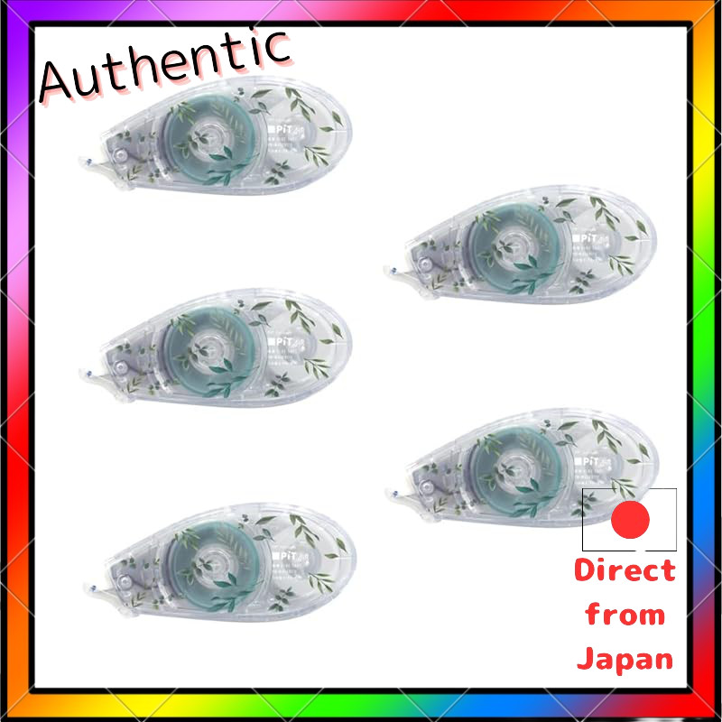 Tombow Pencil Tape Glue Pitt Air Botanical Design Body Wide 8.4Mm X 16M, 5 ชิ้น Pn-Masg01Tu-5P
