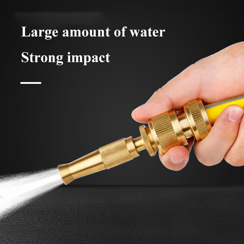 ชุดสายยาง 4หุนพร้อมหัวฉีดน้ำข้อต่อไม่ต้องประกอบ นสายยางรดน้ำ4หุน1/2