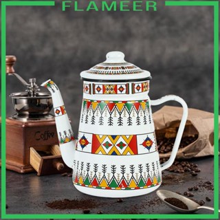 [Flameer] หม้อต้มน้ําร้อน กาแฟ ชา ลายดอกไม้ สไตล์วินเทจ สําหรับร้านอาหาร