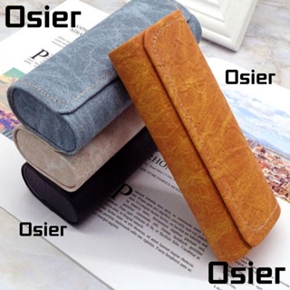 Osier1 กล่องเก็บแว่นตากันแดด ทรงสี่เหลี่ยมผืนผ้า สุ่มสี เรียบง่าย สําหรับผู้ชาย และผู้หญิง