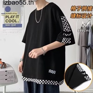 lzbao55.th เสื้อยืดผู้ชาย ผู้ชายเสื้อเชิ้ต เสื้อยืด ผ้านุ่ม ใส่สบาย ไม่หด ไม่ต้องรีด C98AHBU 35Z230831