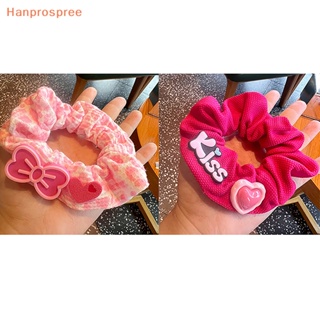 Hanprospree&gt; ยางรัดผมหางม้า สีชมพู น่ารัก เครื่องประดับ สําหรับตุ๊กตาบาร์บี้ 1 ชิ้น