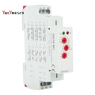 『yueywh524』รีเลย์จับเวลา Ac DC อเนกประสงค์ พร้อมฟังก์ชั่น 10 ฟังก์ชั่น AC DC 12V-240V GRT8-M1