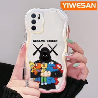 เคสโทรศัพท์มือถือแบบนิ่ม ใส กันกระแทก ลายการ์ตูน Sesame Street สําหรับ OPPO A16 A16s A54s A54 A55