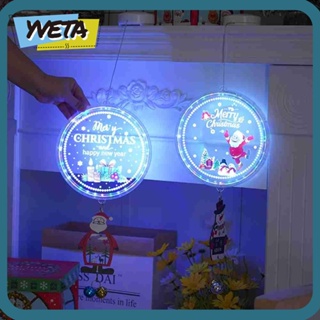 Yveta ม่านไฟ LED ลายคริสต์มาส สําหรับตกแต่งปาร์ตี้คริสต์มาส