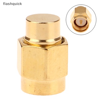 Flashquick อะแดปเตอร์ซ็อกเก็ตเชื่อมต่อโคแอ็กเชียล ชุบทอง 2W 6.0GHz 50ohm SMA ตัวผู้ RF