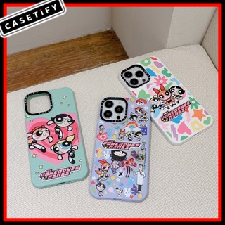 Casetify เคสโทรศัพท์มือถือ ผ้ากํามะหยี่ขนนิ่ม ลาย Powerpuff Girls Avatar สําหรับ iPhone14ProMax 13Pro 13 11 12Promax 13Promax 12 13 14