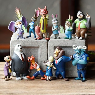 zootopia crazy animal City rabbit Judy Fox Nick doll decoration doll cake decorative childrens toys