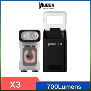 Wuben X3 ไฟฉาย LED EDC ไร้สาย 700 ลูเมนส์ 180° หัวหมุน น้ําหนักเบาพิเศษ