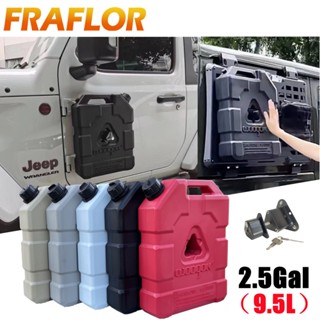 10L รถยนต์รถจักรยานยนต์ Jerrycan แก๊สสำรองพร้อมล็อค 2 แกลลอนถังเก็บน้ำถังน้ำมันเบนซินถังน้ำมันถัง ATV SUV ถังแก๊ส ถังเก็บน้ำ