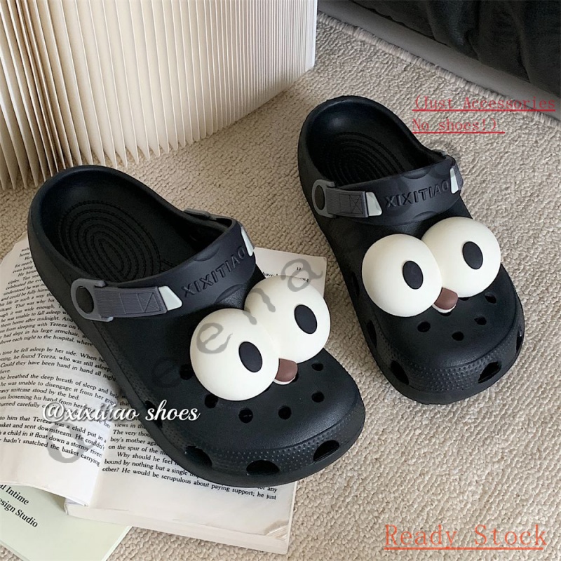 CROCS Jibbitz set（ไม่รวมรองเท้า）Cute funny big eyes อุปกรณ์เสริมหัวเข็มขัด น่ารัก สําหรับตกแต่งรองเท้า DIY