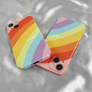 เคสโทรศัพท์มือถือ ฟิล์มสีรุ้ง สําหรับ Apple Iphone 15 14 13pro 12 11xsmax xr 7 8p W8FO