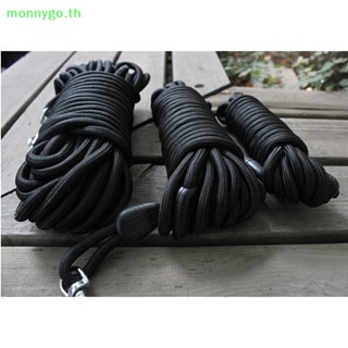 Monnygo สายจูงสุนัขไนล่อน สีดํา ขนาดใหญ่ 5 เมตร 10 เมตร 15 เมตร สําหรับฝึกสุนัข