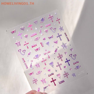 Onehome สติกเกอร์ติดตกแต่งเล็บ ลายบาร์บี้ เจ้าหญิง สีชมพู Diy สําหรับเด็ก