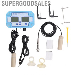 Supergoodsales Digital Water Quality Tester PH Temperature Salinity Detector